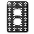 thumbnail image 1 of 3dRose Skull and Crossbones Grey Print - 2 Plug Outlet Cover (lsp_6358_6), 1 of 1