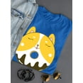 thumbnail image 3 of Cute Smiling Corgi Donut T-Shirt Women -Image by Shutterstock, Female XX-Large, 3 of 4