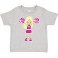 thumbnail image 3 of Inktastic Cheerleaders, Girl With Blonde Hair, Pink Uniform Girls Toddler T-Shirt, 3 of 5