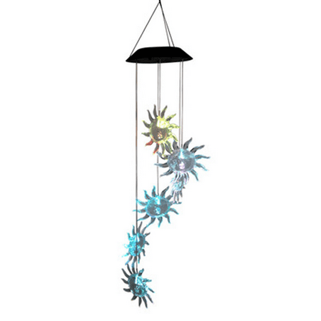 

SolarWindChimes OutdoorWaterproofMobileRomanticSolarSensorPoweredWindChimesLightsforHome Yard NightGarden Party ValentinesGift FestivalDecor