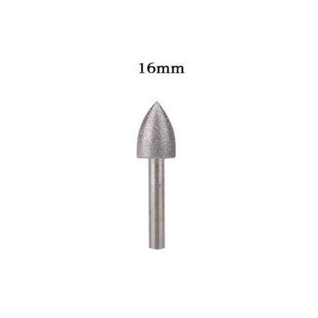 

1PC 6mm shank Diamond triangle Burr Drill Bit Set For Carving Engraving 12-25mm