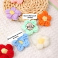 thumbnail image 4 of Jumpingount Broches tejidos a mano flores accesorios de autoensamblaje accesorios Material de adorno de ropa adornos de hilo de joyería Accesorios de disfraces Azul Broche Jumpingount AP014467-11, 4 of 6