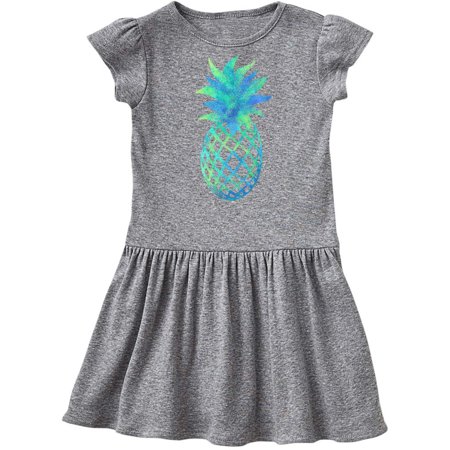 

Inktastic Blue and Green Pineapple Gift Toddler Girl Dress