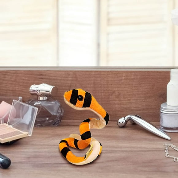 WIZUTIZ Simulation Snake Long Hair Flower Snake Plushs Toys Zodiacs Snake Doll New Year Weird Doll Spoof Compulsion Can Be Deformed Home Gadgets The Best of Both Worlds