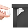 thumbnail image 1 of Tope de seguridad para puerta de armario para bebés (10 cerraduras + 2 llaves), cerraduras magnéticas de seguridad para cajones de armarios para niños + video instructivo, 1 of 5