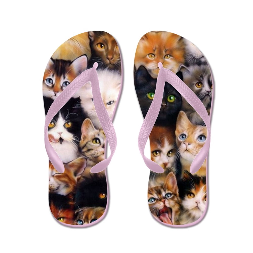 CafePress Cats Flip Flops, Funny Thong Sandals, Beach Sandals