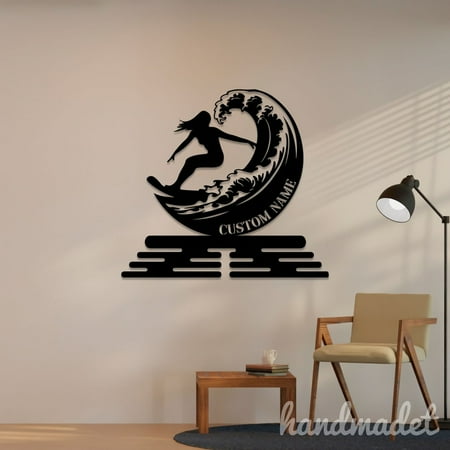 

Handmadetneonsign Surfing Medal Hanger Metal Wall Art Light Surfing Name Metal Sign Wall Decor Surfing Player Metal Decor 47061