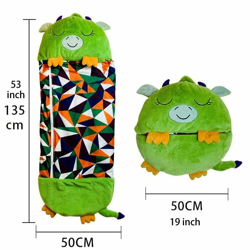 Play Pillow 2-in-1 Cute Animal Sleeping Bag Surprise Play Pillow for Kids Hot Pink Large Happy Napers Play Pillow and Sleeping Bag