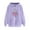 Purple, variant on Hueook Oversized Sweatshirt for Women Women's Christmas Small Print Pocket Shoulder Sleeves Long Sleeved Top Hooded Sweatshirt Red 2X