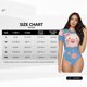 thumbnail image 5 of Balery Cute Pig Flowers Body de cuello redondo de manga corta para mujer Tops de manga corta Tops básicos-Small, 5 of 7