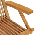 thumbnail image 2 of vidaXL 2/3x Solid Teak Wood Folding Chairs Garden Outdoor Wooden Furniture, 2 of 8