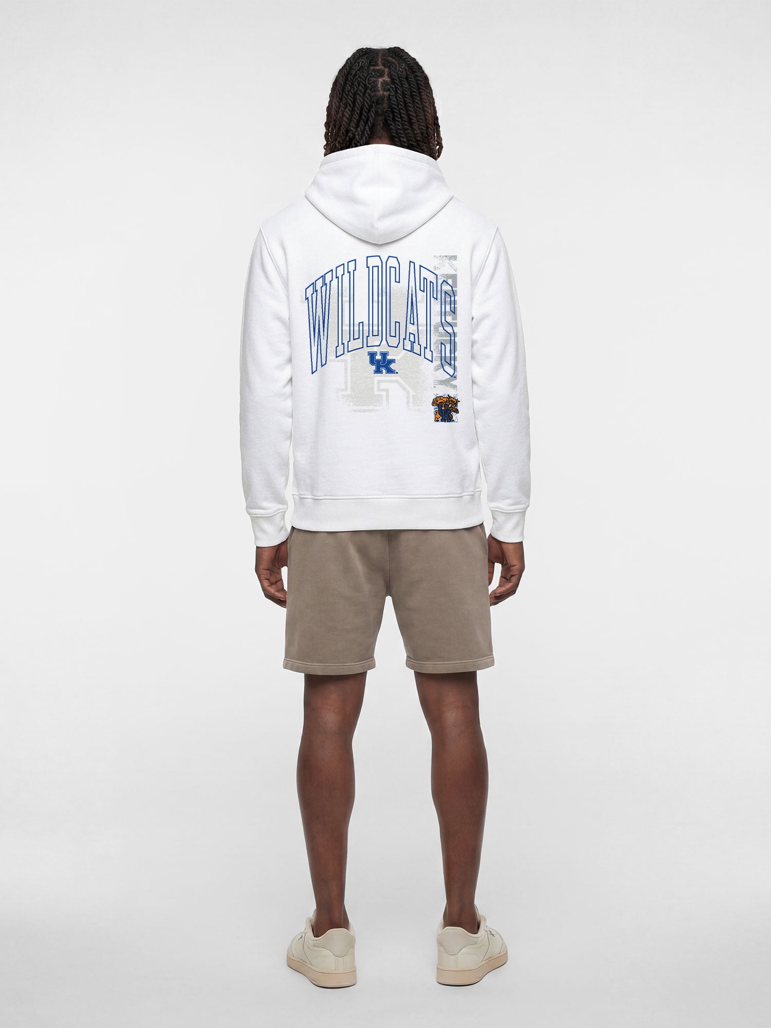 Kentucky Wildcats Reebok Mens White Hooded Sweatshirt