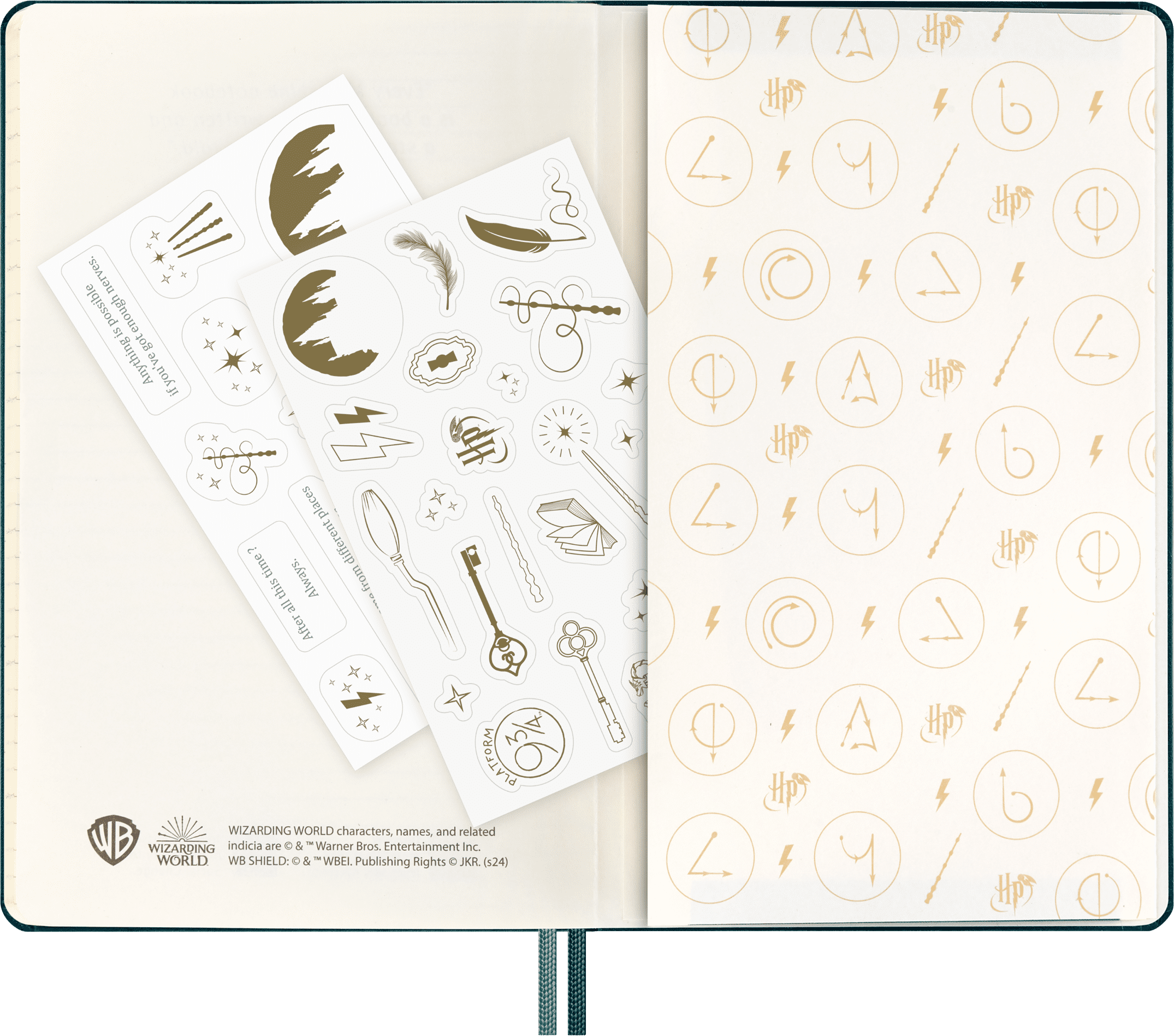 2024-2025 Moleskine Limited Edition Harry Potter Alohomora 5" x 8.25" Academic & Calendar Weekly