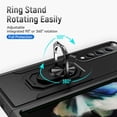 thumbnail image 3 of TECH CIRCLE Galaxy Z Fold 4 Case, Magnetic Ring Kickstand Military Grade Shockproof Heavy Duty Protective with Magnetic Car Mount Holder For Samsung Galaxy Z Fold 4 5G 7.6 inch, Black/Black, 3 of 9
