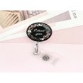 thumbnail image 1 of LNGOOR 1pc Motivational Retractable Badge Reel With Clip  Flower Design  Suitable For ID Card Holder  Keychain  Nurse  Therapist  Teacher Graduation Gift, 1 of 7
