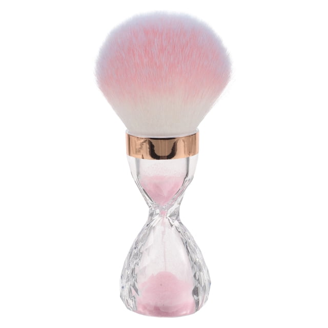 Limpiador de pinceles para uñas, pinceles para limpiar polvos, pinceles grandes para maquillaje, pinceles para rubor, pinceles para limpiar uñas, pinceles para manicura, color rosa