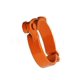 thumbnail image 2 of HIGHCRAFT HINGC-01-10 Colgador de tubos con anillo dividido con bisagras para decoración industrial, 1 pulg. Hierro recubierto de epoxi de cobre con soporte de varilla de 3/8 pulg. Soporte de montaje, 2 of 5