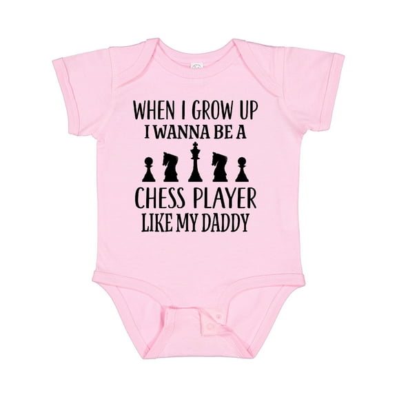 Inktastic Future Chess Player Like Daddy Boys or Girls Baby Bodysuit