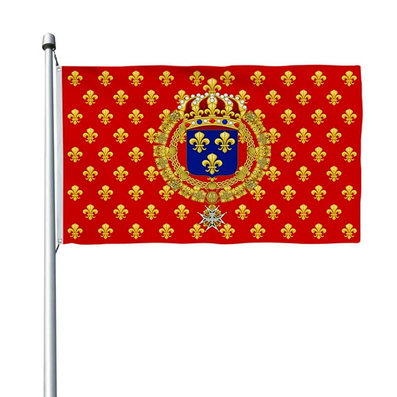 Aihccy Galley Ensign of the Kingdom of France Flag with Brass Grommets Size - 3x5Ft