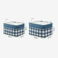 thumbnail image 6 of Manunclaims Fabric Storage Basket Folding Large Capacity Plaid Home Clothes Socks Storage Box Kids Toys Organizer with Handles Household Supplies, 6 of 8