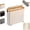 White, variant on Eco-Friendly Bamboo Foldable Storage Bag, Portable Space-Saving Home Organizer, Toilet Paper Storage Basket with Lid, for Bathroom, Bedroom, Dorm,White