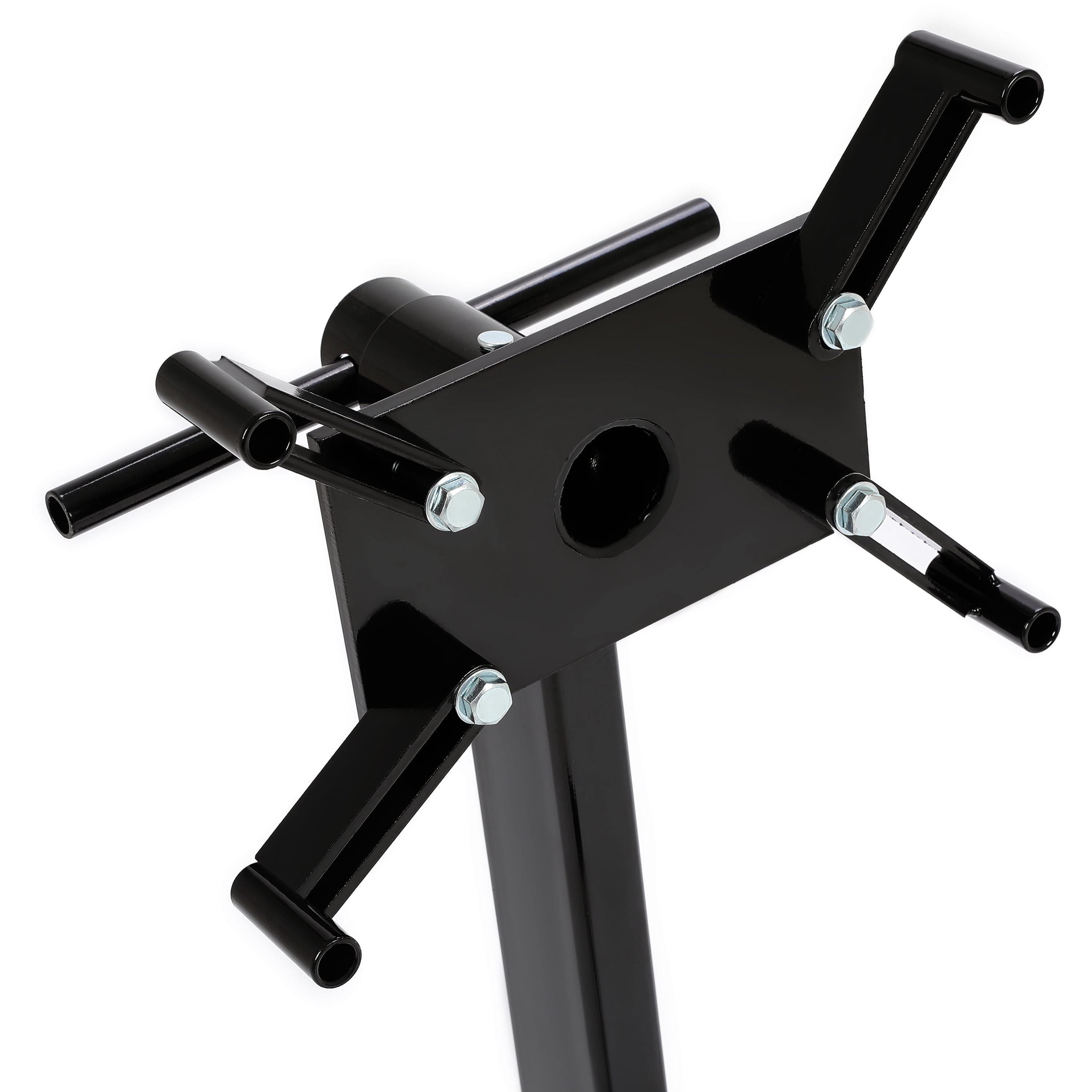 Kojem Rotating Engine Stand 1000 LBS Auto Truck Motor Hoist Dolly Mover Jack with Caster Wheels 360 Degree Rotating Head Caster Wheels Adjustable Arms Auto Repair Rebuild Jack - Black Finish