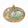 thumbnail image 4 of Different Craft India White Pearl Clam Shell Evening Bag with Silver Frame, 4 of 12