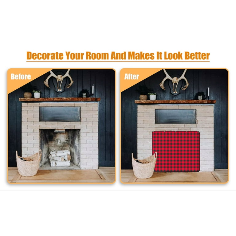  Christmas Magnetic Fireplace Cover 36x27