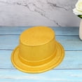 thumbnail image 3 of Raindrops Golden Glitter Fedora Hat for Party Use Made of Plastic Soft Breathable and Decorative, 3 of 8