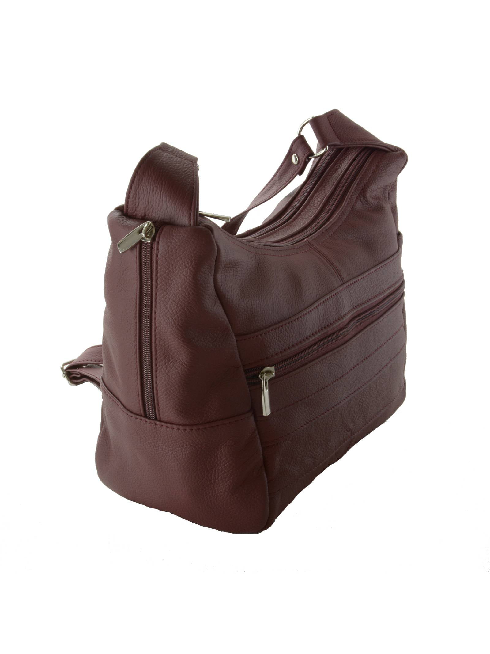 Pu Leather Multicolor Ladies Shoulder Hand Bag ( Pack of 2 ), 450 Gram, Size:  Medium Size