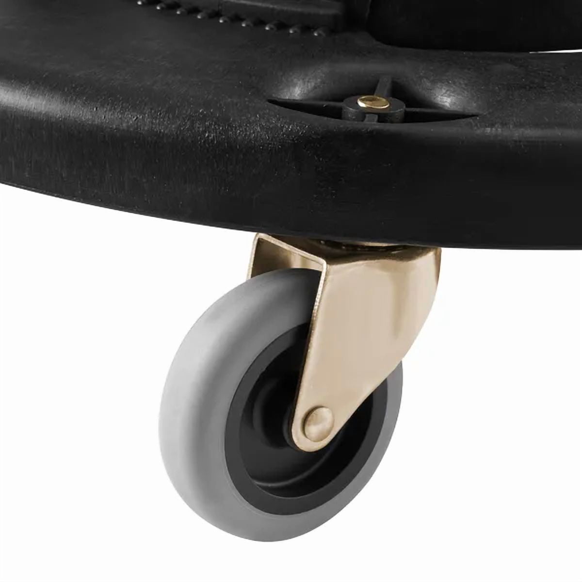 Trash Can Dolly, 500lbs Heavy Duty - Fits 20-55 Gallon Round Bins, Swivel Casters, Twist Lock