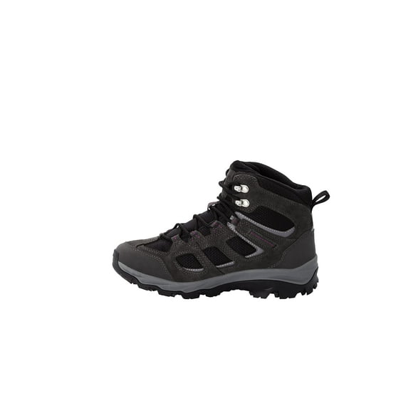 Jack Wolfskin Women\'s Vojo 3 Texapore Mid Hiking Shoe Boot, Dark Steel/Purple, 9.5