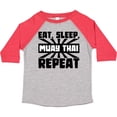 thumbnail image 3 of Inktastic Eat, Sleep, Muay Thai, Repeat Boys or Girls Toddler T-Shirt, 3 of 5
