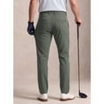 thumbnail image 6 of Men's 4-Way Stretch Dress Pants - Mid-Rise Straight Cut with Elastic Waist (Business Casual), 6 of 8