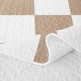 thumbnail image 5 of Erosebridal Geometric Plaid Buffalo Twin Quilt Set,Minimalist Style Twin Coverlet Set For Boys,2-Piece, 5 of 7