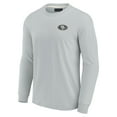 thumbnail image 2 of Unisex Fanatics Gray San Francisco 49ers Elements Super Soft Long Sleeve T-Shirt, 2 of 3