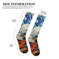 thumbnail image 2 of Lsque Dog Guitar Starry Night Pattern Sport Compression Socks for Men & Women 15-20 mmHg Knee High Nurse Pregnant Running Medical and Travel Athletic, 2 of 6