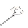 thumbnail image 3 of Unique Bargains 26cm Toilet Handle Lever Flush Replacement Toilet Flapper Ball Chain 4 Pack, 3 of 5