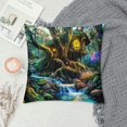 thumbnail image 2 of Patifu Fairy House Graphic Decorative Cushion Cover for Home Couch Living Room Bed Sofa - Short Plush Material 18x18in, 2 of 5