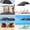Black, variant on LHWEN 360° Adjustable Beach Umbrella with Large Clip Sunshade for Outdoor Camping Chair Umbrella Wind and Easy to Assemble Portable Sun for Family Outings and Baby Walks