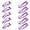 Purple, variant on QUMENEY 24 Pieces Double Grip Hair Clips Metal Snap Hair Clips Women Hair Barrettes for Hair Making, Salon Supplies (Light Purple, 2 Inch)