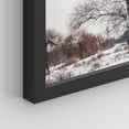thumbnail image 3 of PixonSign Framed Wall Art Deer Winter Snow Frost Tree Cabin, Set of 4 Nature Wilderness Wall Decor Arts, Animal Wall Décor, Adhesive Canvas Poster, Modern Home Artwork - 11"x14" Black, 3 of 5
