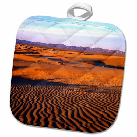

3dRose USA California Glamis Sand Dunes at Sunset. - Pot Holder 8 by 8-inch
