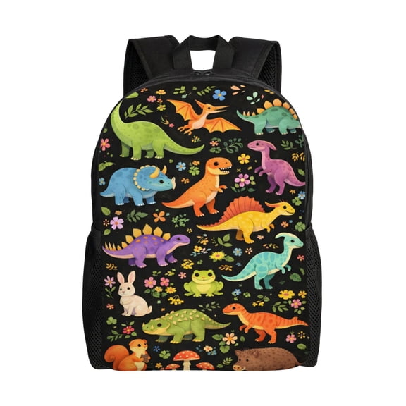 Cute Dinosaur Backpack Large Capacity Laptop Bag for Men and Women