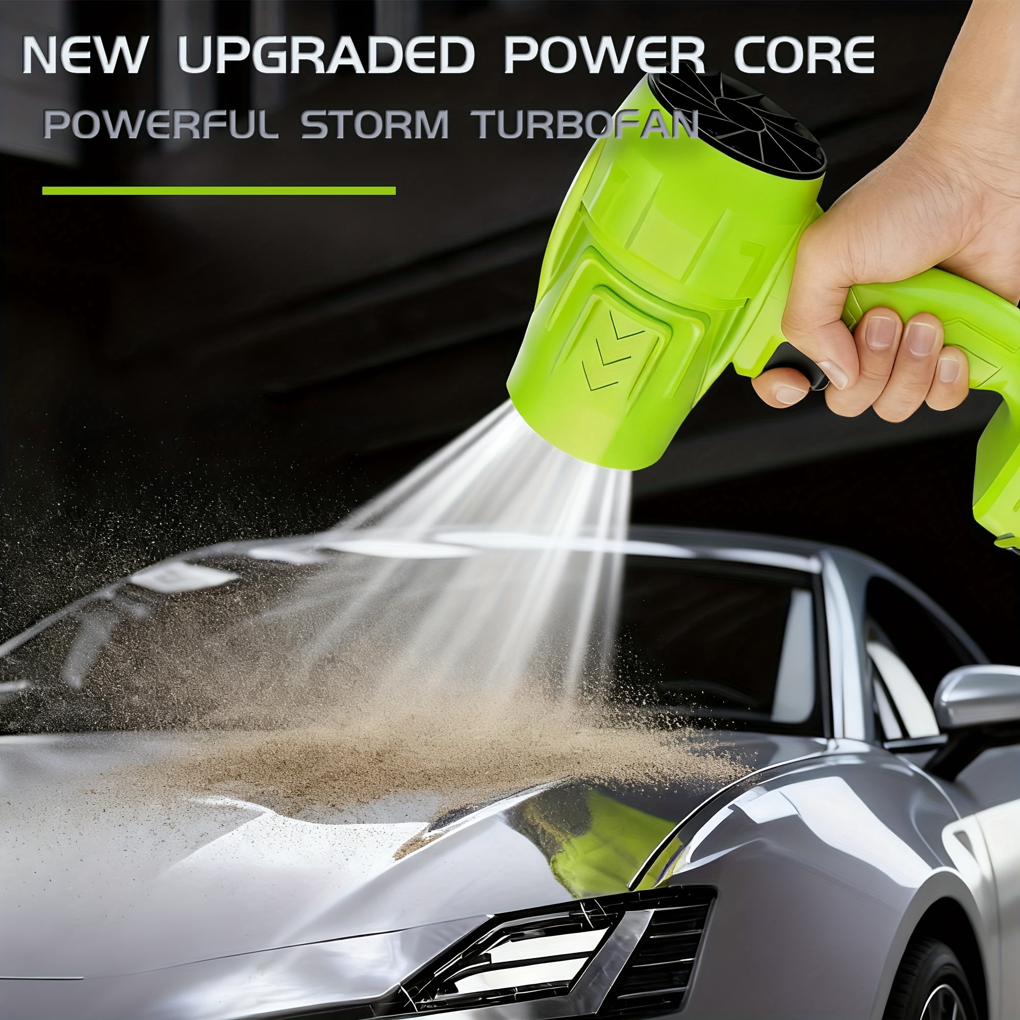 DGB 21V Multi-Purpose Cordless Blower, Portable Electric Handheld Blower for Home, Car & Outdoor Use, Compact Battery-Powered Blower for Leaves, Dust & Small Debris