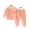Brown Bear Orange, variant on Boys Girls Thermal Underwear Set for Newborn Baby Soft Long Johns Sets Toddler Warm Padded Underwear 2PCS Outfit for Boys Girls 3-24M