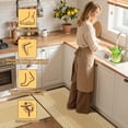 thumbnail image 3 of Soulgenix Kitchen Mats Set, 2 Pcs Kitchen Rug 17.3"×29"+17.3"×59", PVC Water Resistant Non-Slip Mats and Rugs for Comfort Standing, 0.4" Thick Anti-Fatigue Rugs for Kitchen Floor/Sink/Laundry Room, 3 of 8