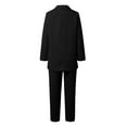 thumbnail image 3 of Women's Autumn And Winter Fashion Explosion Cardigan Suit Jacket Trousers Two Piece Set Ladies Club Pants Suits for Women And Pants All Pants Suit for Women Pearl Suit Pinstripe Pantsuit Women, 3 of 4