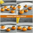 thumbnail image 5 of 1Pc Simulated Orange Tea Canister Ceramic Food Seal Jar Party Ornament Orange, 5 of 6