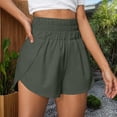 thumbnail image 5 of HomeGardon Shorts for Women,Running Shorts for Women Fashion High Waisted Elastic Waist Wide Half Shorts Pants Casual Summer Comfortable Pant,S-XXL, 5 of 8